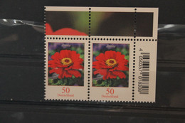 BRD; Freimarken: Blumen; 50 C; Zinnie; Waagerechtes Paar; MNH - Sonstige & Ohne Zuordnung
