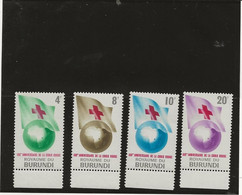 BURUNDI -TIMBRES CROIX ROUGE N°58 A 61 NEUF SANS CHARNIERE -ANNEE 1963 - Dominican Republic