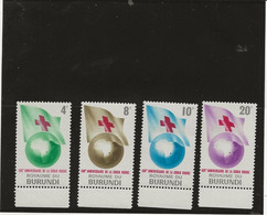 BURUNDI -TIMBRES CROIX ROUGE N°58 A 61 NEUF SANS CHARNIERE -ANNEE 1963 - Dominikanische Rep.