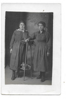 FANNY CHAFFANJON ET PAULETTE MALLET - CARTE PHOTO VILLEFRANCHE SUR SAONE - Photographie