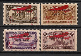 Syrie - 1926 - Poste Aérienne PA N°Yv. 34 à 37 - Série Complète - Neuf Luxe ** / MNH / Postfrisch - Luchtpost