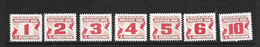 CANADA 1967 TAXE YVERT N°T21/27 NEUF MNH** - Portomarken