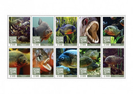 Sierra Leone. 2020 Piranhas. (0431a) OFFICIAL ISSUE - Fische