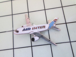 2219 Pin's Pins / Beau Et Rare / THEME : AVIONS / COMPAGNIE AERIENNE AIR INTER - Airplanes