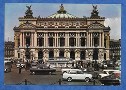 CPM Paris Place De L' Opéra Bouche De Métro Voiture Ami 8 2 Cv D S Citroën Bus Agent De Police Circulation Non Voyagée - Autres & Non Classés
