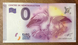 2015 BILLET 0 EURO SOUVENIR DPT 68 CENTRE DE RÉINTRODUCTION ZERO 0 EURO SCHEIN BANKNOTE PAPER MONEY - Private Proofs / Unofficial