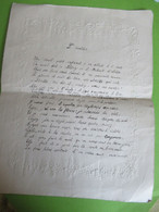 Grande Lettre  à 2 Volets /Papier Gaufré Au Pourtour/L'ECOLIER/ ècriture à La Plume/PARISOT/ Prose Morale/1905   VPN312 - Diplomi E Pagelle