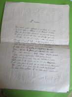 Grande Lettre  à 2 Volets /Papier Gaufré Au Pourtour/L'ECOLIER/ ècriture à La Plume/PARISOT/ Prose Morale/1905   VPN312 - Diplome Und Schulzeugnisse