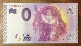 2015 BILLET 0 EURO SOUVENIR DPT 75 NAPOLÉON 1er ZERO 0 EURO SCHEIN BANKNOTE PAPER MONEY - Private Proofs / Unofficial