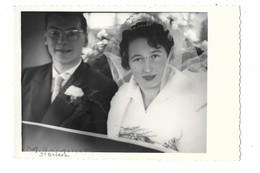 MARIAGE SIMONE BRUNEL VERNON VAUGHAN 1953  - PHOTO ST BRIEUC - Persone Identificate