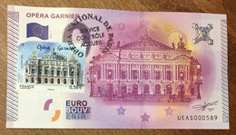 2015 BILLET 0 EURO SOUVENIR DPT 75 OPÉRA GARNIER + TIMBRE ZERO 0 EURO SCHEIN BANKNOTE PAPER MONEY - Essais Privés / Non-officiels