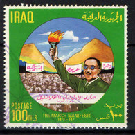 IRAQ - 1971 - First Anniversary Of Mar. 11th Manifesto - President Al-Bakr - USATO - Irak