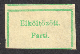 MOVED / Parti - POST POSTAL Vignette Label - USED - Hungary Hongrie - 1950's - Machine Labels [ATM]