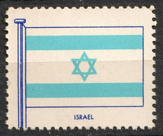 ISRAEL - FLAG FLAGS Cinderella Label Vignette 1957 USA Henry Ellis Harris Philately Boston 1957 - Otros & Sin Clasificación
