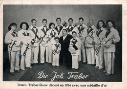 Spectacle - International Traber-Show Décoré Médaille D'Or En 1954 (Dir Jok. Traber) Carte Non Circulée - Zirkus