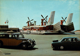 Calais - Embarquement Dans L'Hovercraft Calais-Ramsgate En 1979 - Carte La Cigogne - Aerodeslizadores