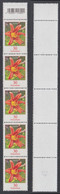 !a! GERMANY 2020 Mi. 3509 MNH Vert.STRIP(5) -coils- W/ Top Margin & Backside Number (40) - Flowers: Daylily - Neufs