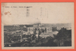ITALIA - ITALY - ITALIE - 1926 - 2 X 10 C - Roma - San Pietro - Veduta Dal Gianicolo - Viaggiata Da Roma Per Ponte Di Va - Panoramic Views