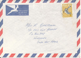 South Africa Air Mail Cover Single Franked 1976 Single Franked BIRD - Poste Aérienne