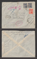 Egypt - 1949 - Rare - Registered Cover - From "Immobilia" Bldg., Cairo To USA - Storia Postale