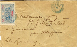 1902- Enveloppe De DJIBOUTI  Affr. 15 C N°52 OBOCK  Pour La France - Covers & Documents