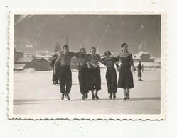 Photographie , Sports D'hiver , PATINAGE , Noël 1934  , 85 X 60 Mm - Deportes