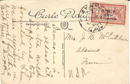 1920-22 - C P A De Damas Affr. 2 Piastres / 40 C  O.M.F.  Cad Bilingue - Cartas & Documentos