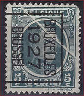 HOUYOUX Nr. 193 Voorafgestempeld Nr. 156 Positie B   BRUXELLES 1927 BRUSSEL Met Curiositeit " ACCORDEONPLOOI " ! - Typografisch 1922-31 (Houyoux)