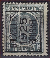 HOUYOUX Nr. 193 Voorafgestempeld Nr. 122 Positie A   BRUXELLES 1925 BRUSSEL Met Curiositeit " ACCORDEONPLOOI " ! - Typo Precancels 1922-31 (Houyoux)