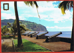 SAINT-DENIS- ILE DE LA-REUNION-  Canons Du Barrachois -  -cpsm Circulée 1980 -  Scans Recto Verso - Saint Denis