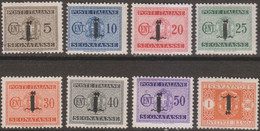 Italia 1944 RSI Segnatasse SaN°60-66 + 68 8v Part Set MH/* Vedere Scansione - Postage Due