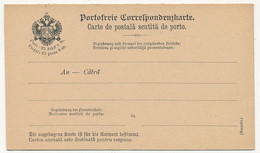 BOSNIE HERZEGOVINE - Carte Postale En Franchise De Port (Franchise Militaire) Avec Volet Réponse, Neuve - Bosnië En Herzegovina