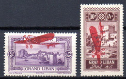 Grand Liban: Yvert N° A 15/16*; Charnières Fortes - Airmail