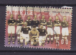 Norway 2002 Mi. 1440    5.00 (Kr) Norwegischer Fussballverband Norwegen - Deutschland 2-0 (1936) - Usados