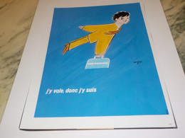 ANCIENNE PUBLICITE J Y VOLE DONC J Y SUIS   AIR FRANCE  1970 - Advertenties