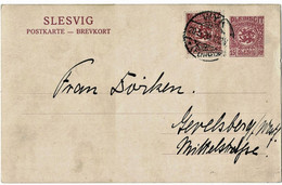 Schleswig , 1920,portoger. GA Mit Zusatz ,klar " WYK (FÖHR) "  # A4115 - Schleswig