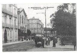34 Montpellier, Rue Maguelonne, Temple, Gare P.L.M. (6161) - Montpellier