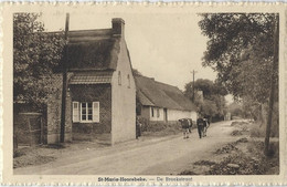 St. Maria-Hoorebeke.   -   De Broekstraat   (uit Plakboek) - Horebeke