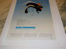 ANCIENNE PUBLICITE TOKYO ET  AIR FRANCE   1965 - Pubblicità