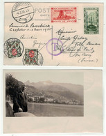 Sarre // 1935 // Carte Taxée Pour La Suisse - Covers & Documents