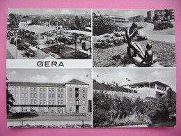 GERA - HO-Gaststätte Terrassencafé Osterstein U. Haus Des Bergmanns, Gera-Bielbach Plastik - 1970s Used - Gera