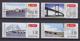 Denmark 2008 Mi. 42-45 Automatmarken Frama Labels Broer Bridges Brücken Ponts Complete Set Of 4 !! - Automatenmarken [ATM]