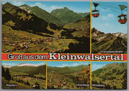 Kleinwalsertal - Mehrbildkarte 1   Mit Riezlern Hirschegg Mittelberg Und Kanzelwandbahn - Kleinwalsertal