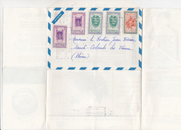 LETTRE. COTE D'IVOIRE. HEXACYCLINE. 1963 ABIDJAN POUR Ste COLOMBE LES VIENNE - Pharmacy