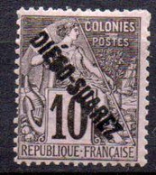 Diégo Suarez: Yvert N° 17°; Charnière Forte - Unused Stamps