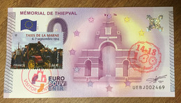 2015 BILLET 0 EURO SOUVENIR DPT 80 MÉMORIAL DE THIEPVAL ZERO 0 EURO SCHEIN BANKNOTE PAPER MONEY - Private Proofs / Unofficial