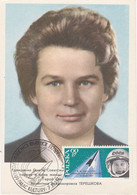 Carte Maximum  Espace Space Pologne 1963 - Cartes Maximum