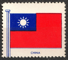 CHINA TAIWAN - FLAG FLAGS Cinderella Label Vignette 1957 USA Henry Ellis Harris Philately Boston 1957 - Autres & Non Classés