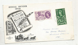 Lettre , Letter , Official Souvenir Cover , Post Office , 1660-1960 , 2 Scans , Frais Fr 1.45 E - Postmark Collection