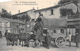 Saint Flour     15     Le Courrier De Chaudes-Aigues  - Diligence -   ( Voir Scan) - Saint Flour